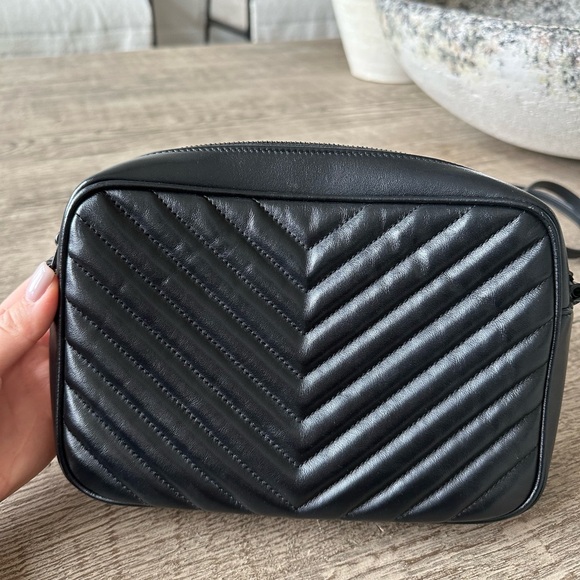 Lou Medium YSL Camera Bag with Pocket in Quilted Leather - Picture 6 of 6